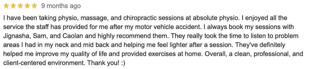 Physiotherapist Reviews Near Me in Burnaby BC